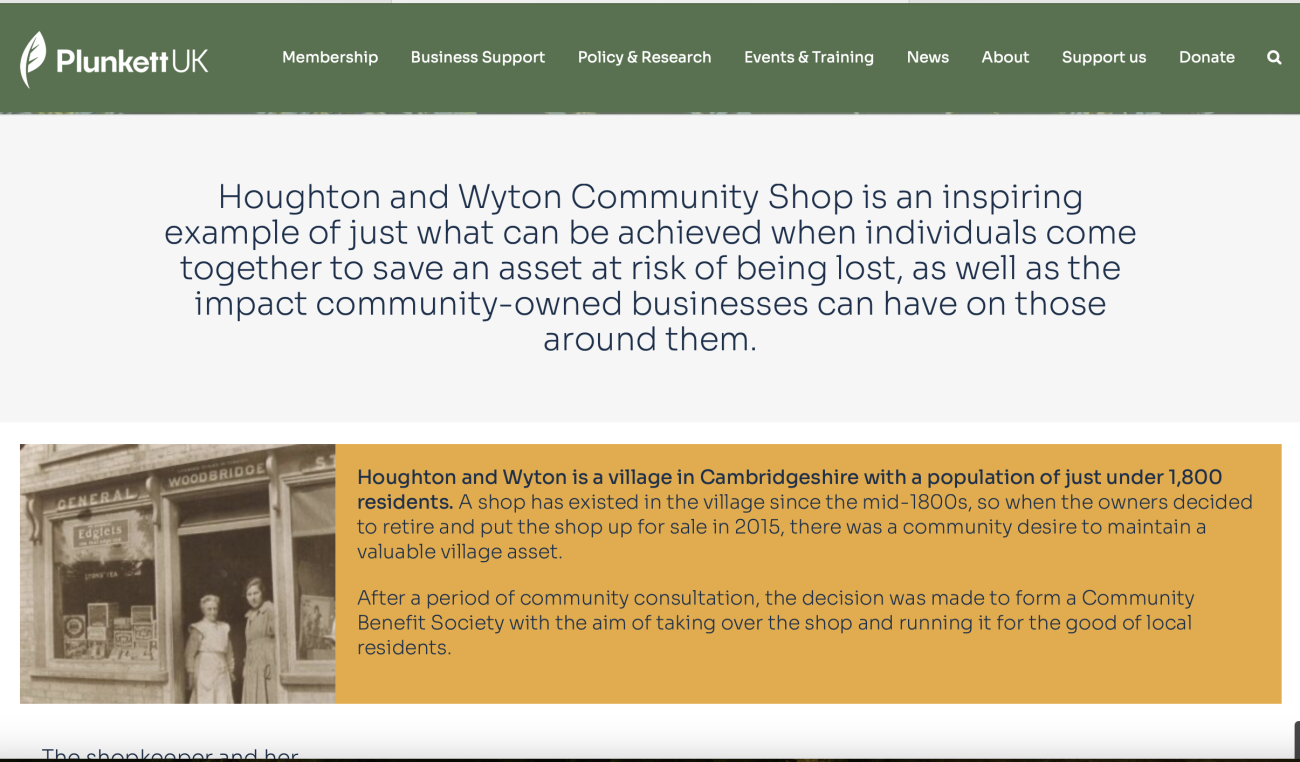 Plunkett website image